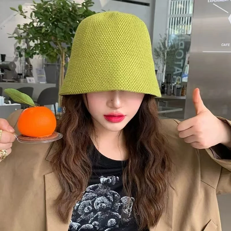 

New Fashion Summer Linen Hats for Women Foldable Outdoor Sunshade Hollowed Panama Hat Beach Caps Fashion Elegante Cap