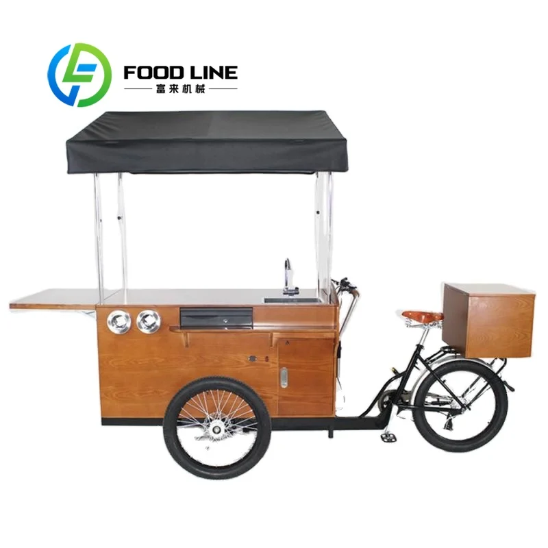 

Small Ice Cream Retail Cart Lightweight Cold Snack Trolley Easy To Move For Community Sidewalk And Temporary Stall Business
