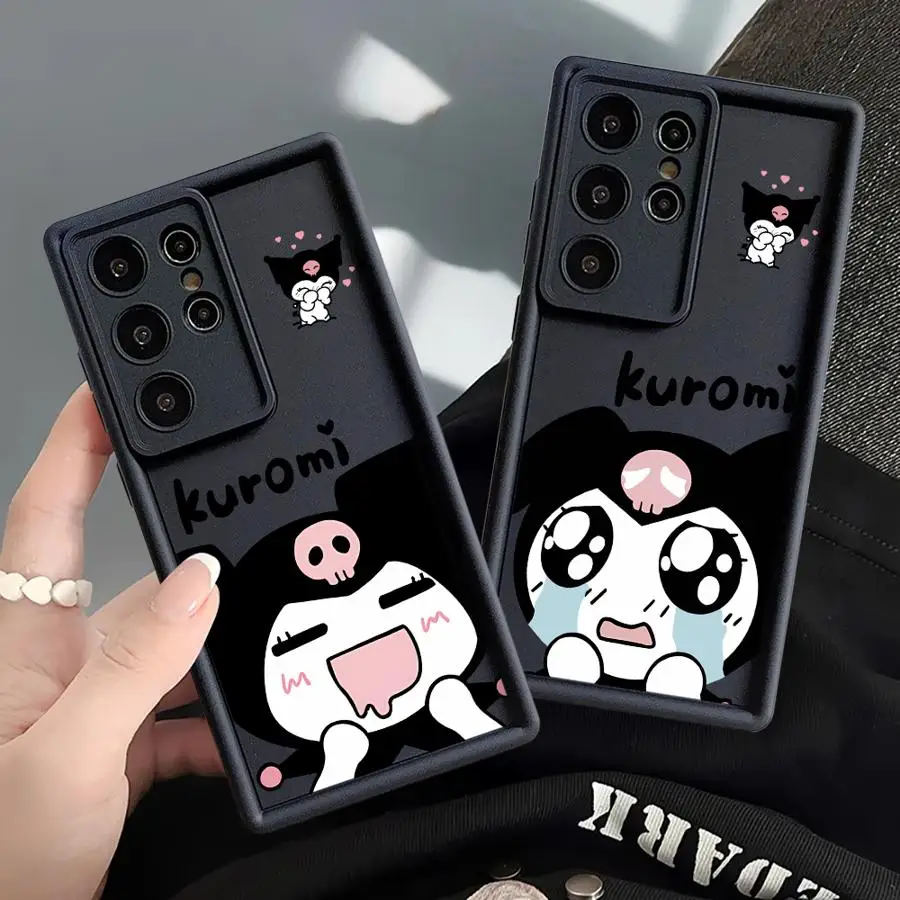 Чехол для телефона Samsung Galaxy S25 Ultra S24 S22 Plus S23Ultra S20 FE S21, противоударный чехол Funda Cartoon Cool Kuromi