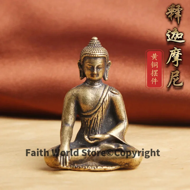 2025 Buddha statue temple old Pocket Buddha Shakyamuni RULAI FO Statue protective talisman Bless health safety good luck