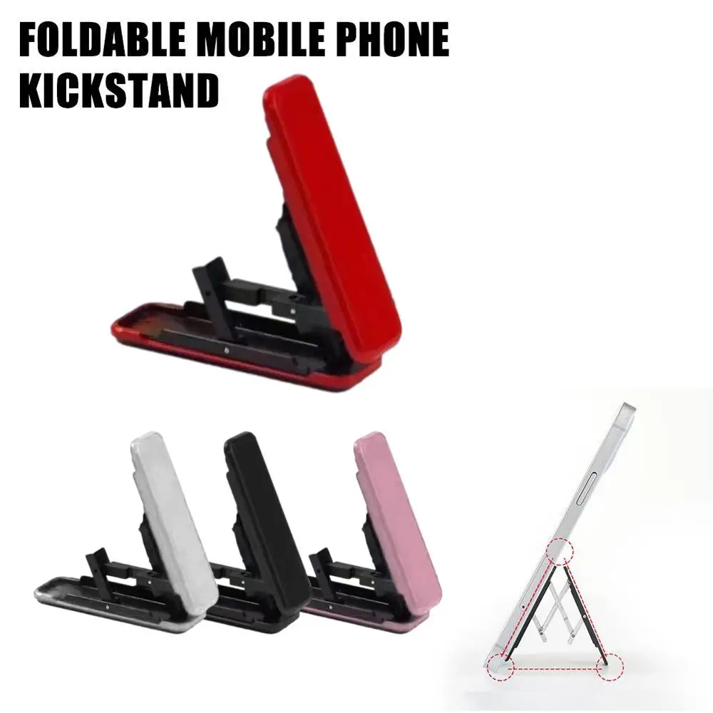 Mini Opvouwbare Mobiele Telefoon Houder Onzichtbare Draagbare Standaard Beugel Desktop Mobiele Telefoon Ondersteuning Accessoires Voor iPhone