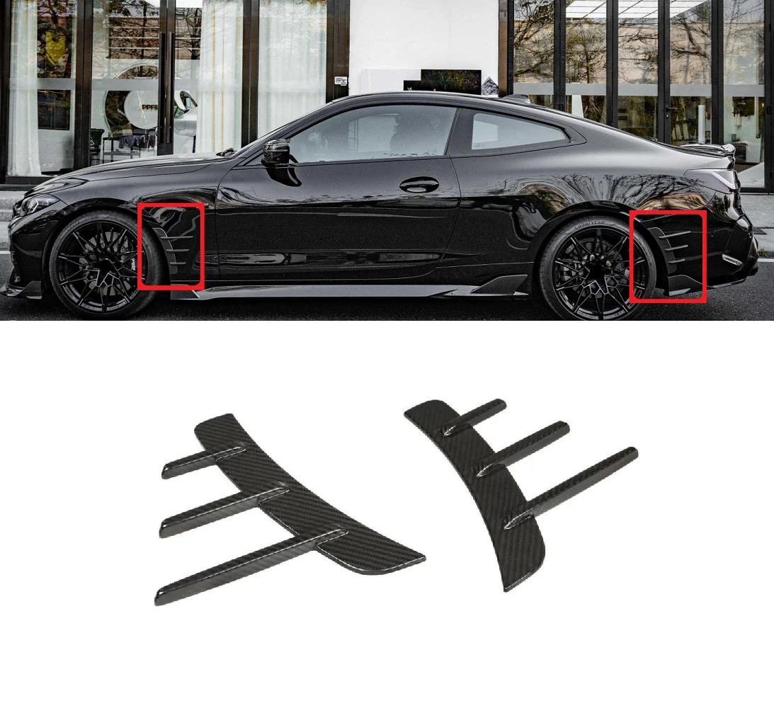 

Forged Carbon Fiber Front Rear Bumper Spoiler Air Vent Cover Trim Fender Fit For BMW 4 Series G22 G23