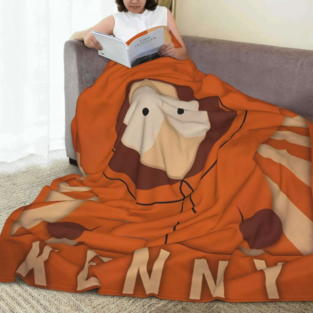 Southpark Kenny Blankets Picnic Flannel Bedding Throws For Bedroom Warm Soft Custom Quality Bedspread Gift Idea