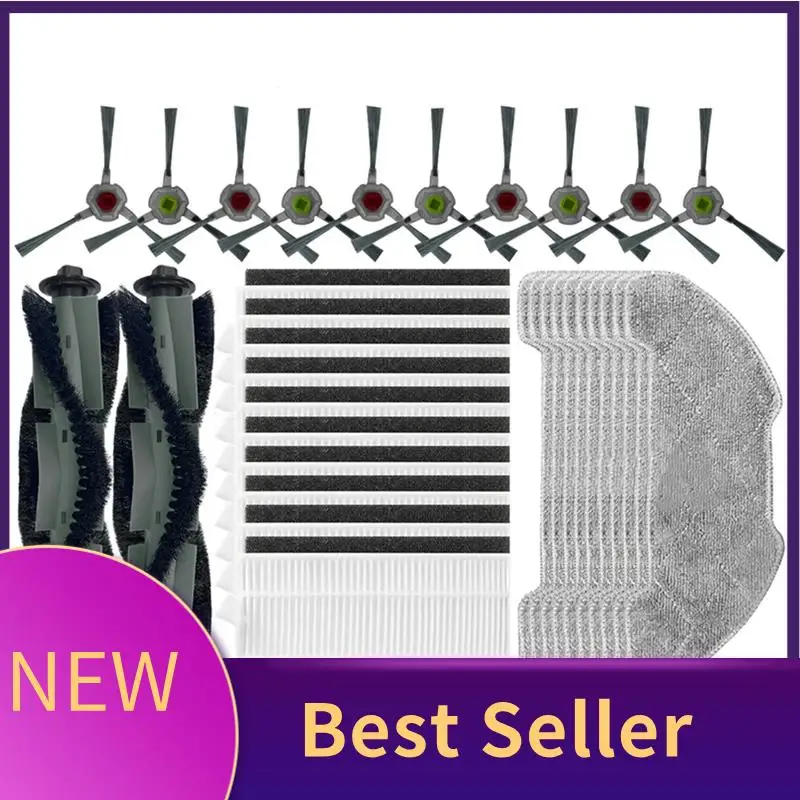 

B46C For AIRROBO P30 Replacement Parts Accessories Main Side Brush Hepa Filter Mop Cloth Pads