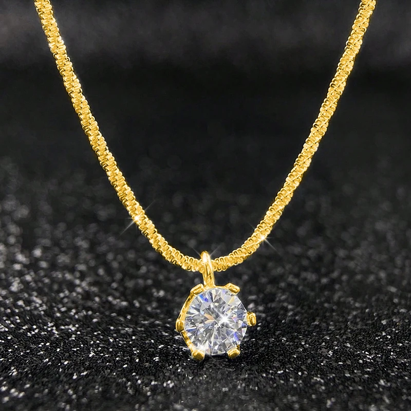 Thumbnail 2 - #49 Latest Moissanite Pendant Necklaces Price Drops