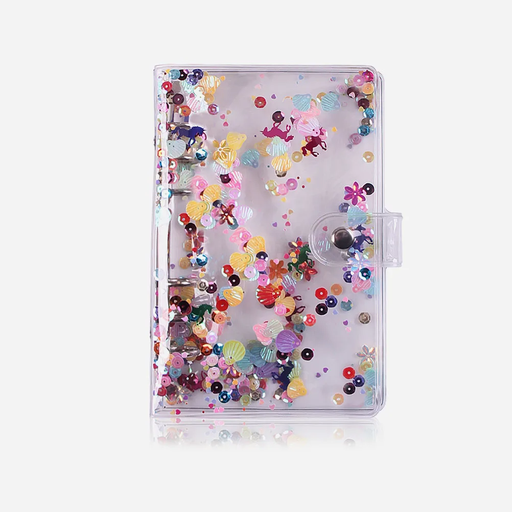 

Multi function PVC Stainless Steel A6 Account Book Clips Notepad Office Supply Zipper Bag Notebook Money for Study