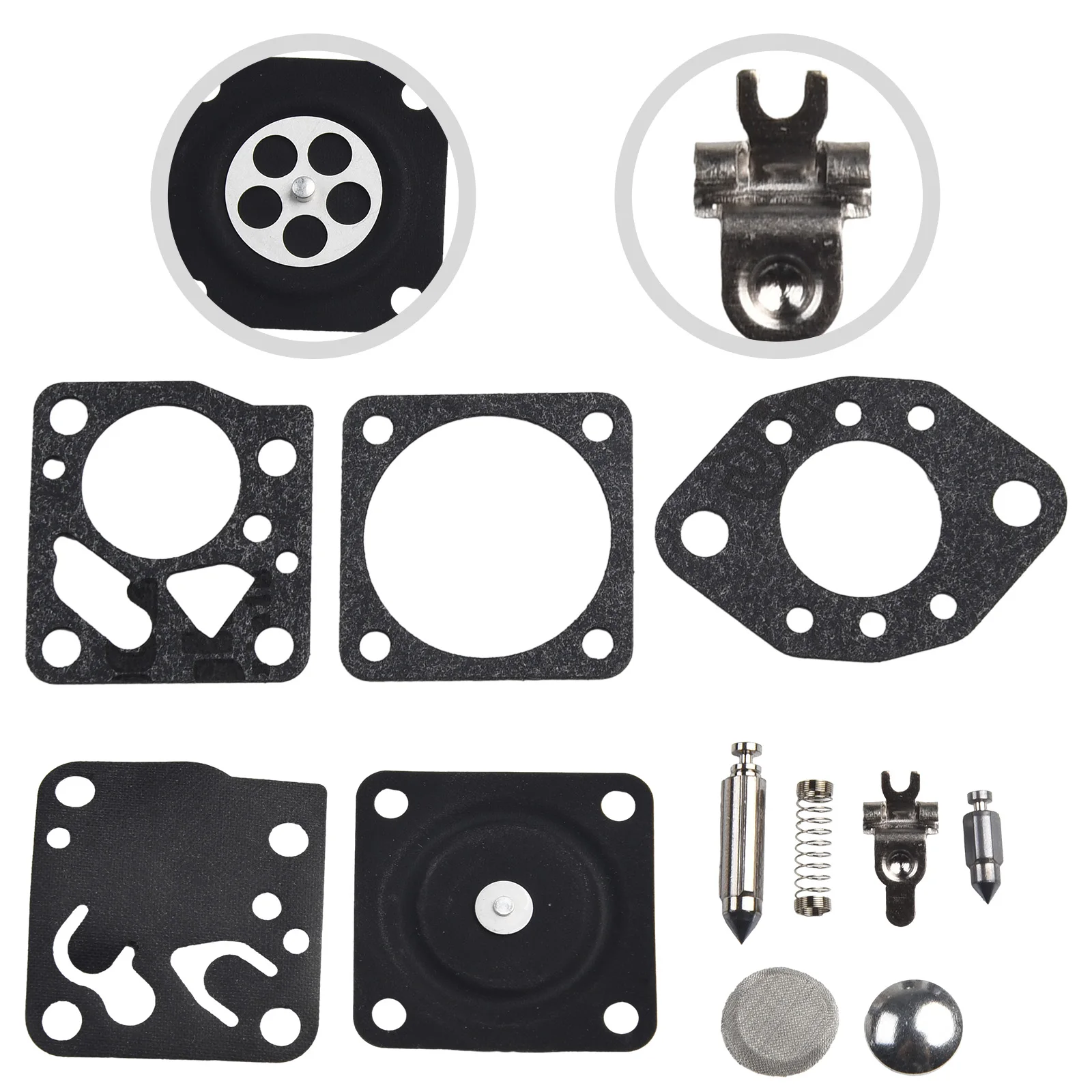 Carburetor Seal Membrane Set For Tillotson RK-14HU 15HU DG-2HU For 110 Garden Power Tools Accesoories Repair Kits Replacement