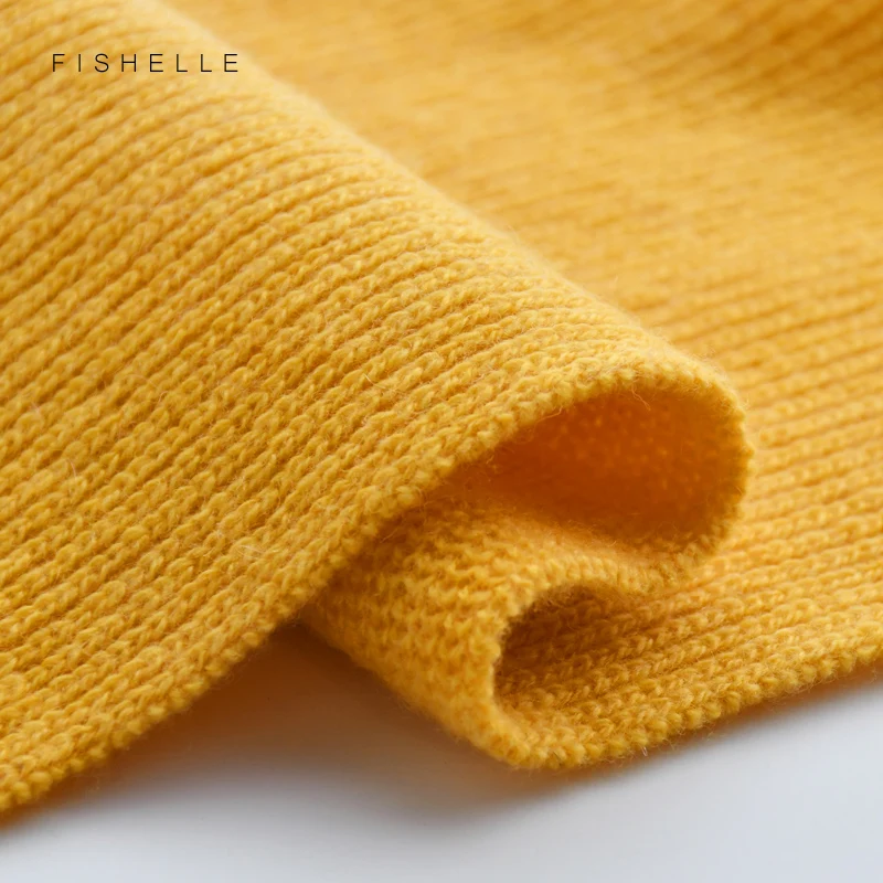 Bufanda de lana gruesa cálida para niños y adultos, bufandas de punto de Cachemira de lujo, color sólido, verde y amarillo, bufanda de invierno para