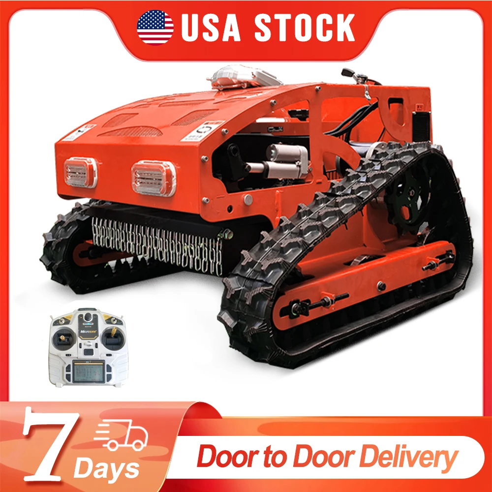 Gasoline Lawn Mower 550mm Grass Cutting Robot Gasoline Mower with Remote Control for Lawns Wasteland USA Stock Door to Door