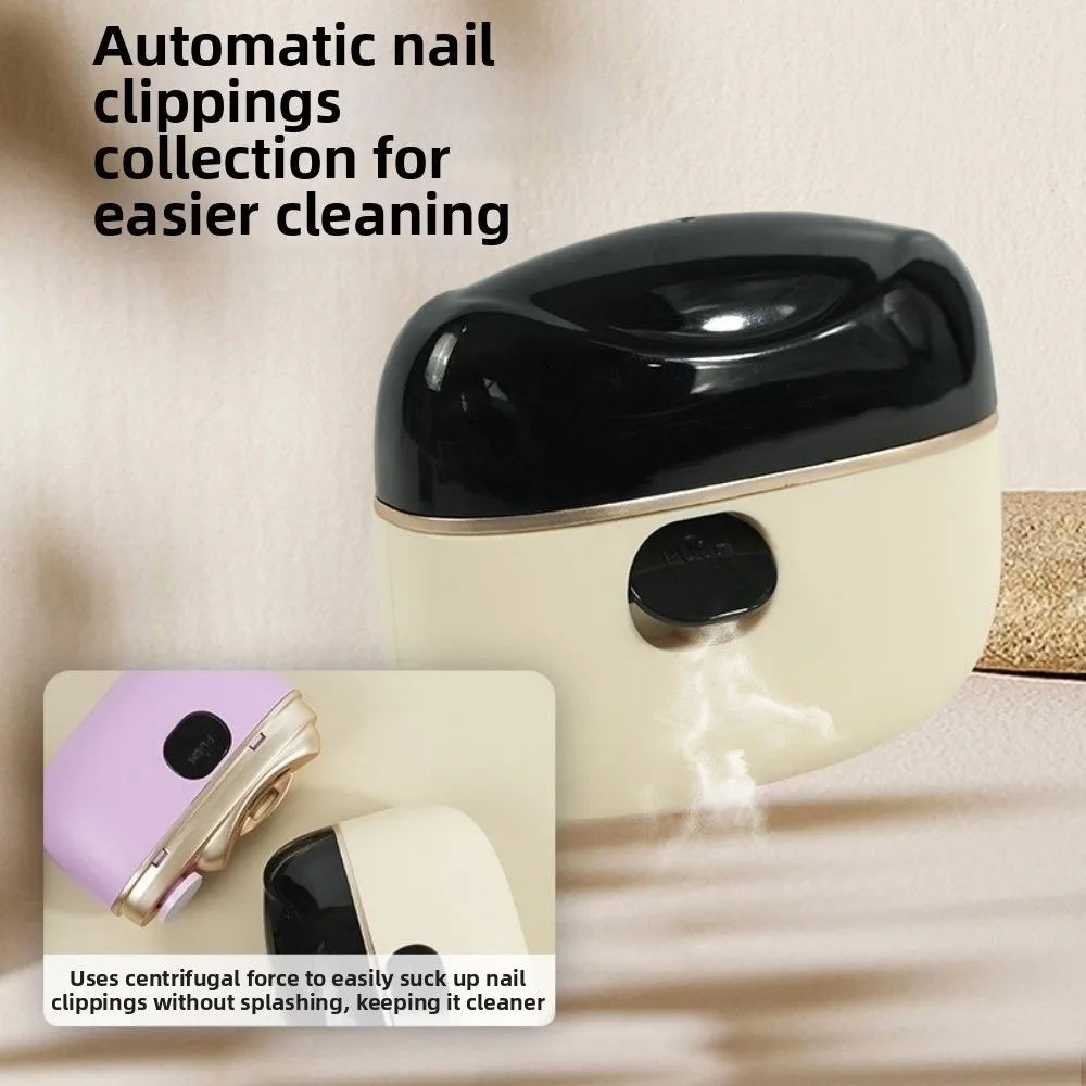 

With LED Electric Nail Clipper Digital Display Low Noise Automatic Nail Trimmer Rechargeable Safe Design Baby Toes Nail Clipper