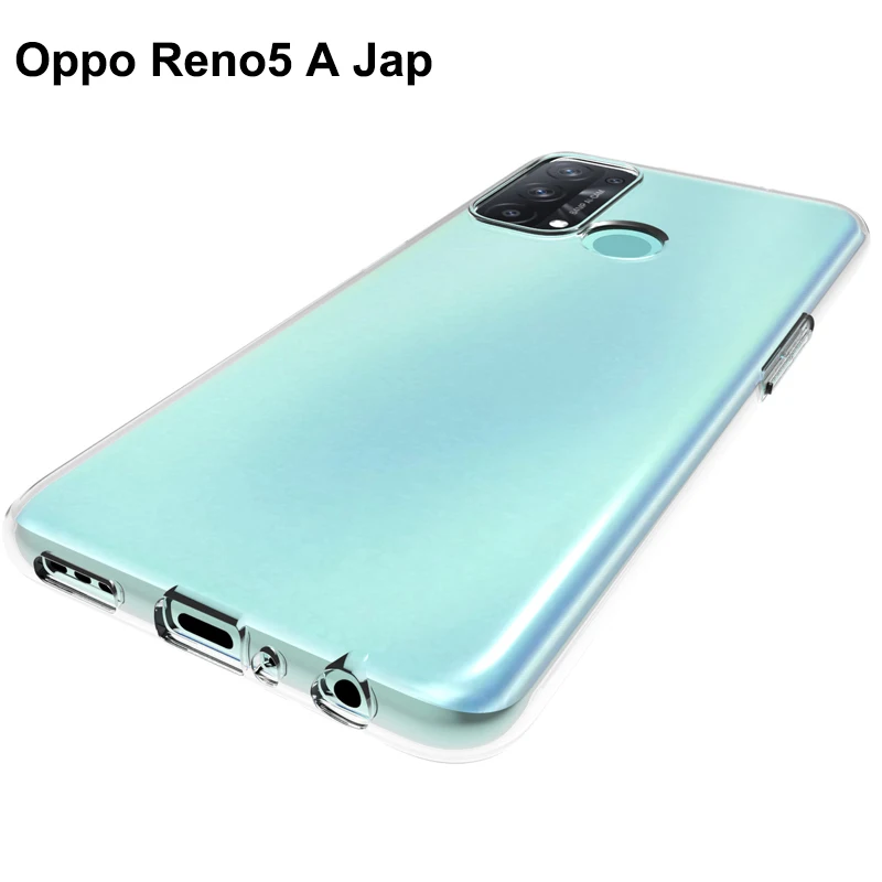 Klare Hülle für Oppo Reno 5A CPH2199, transparent, ultradünn, Silikon-Rückseite, weiche Handyhülle für Oppo Reno5 A Reno5A CPH2199