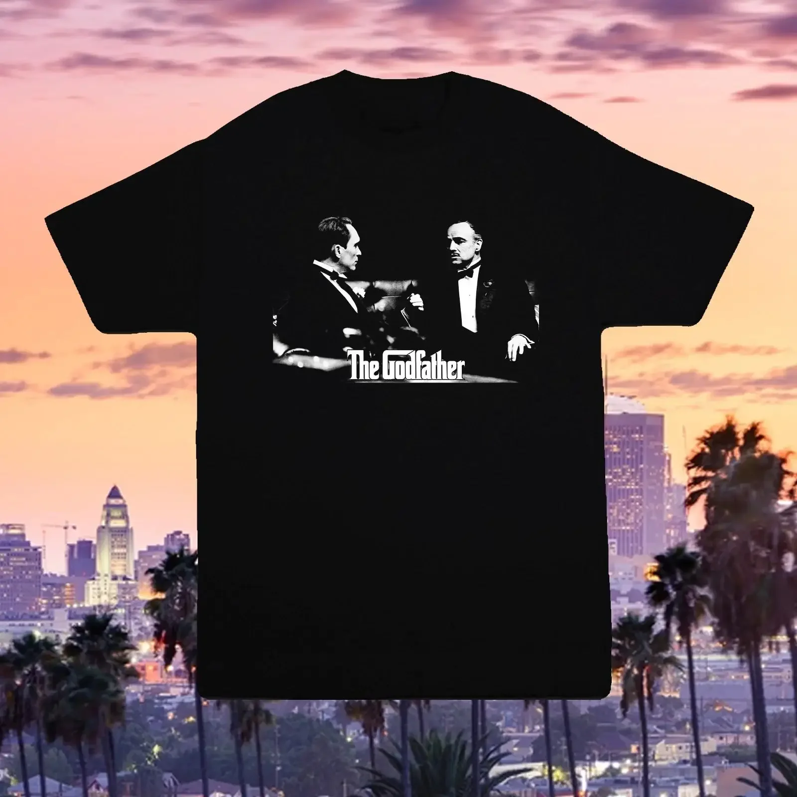 The Godfather Don Corleone Tom Hagen T Shirt Classic Mafia Movie 100 Cott vintage Washed designer clothes Slightly graphic
