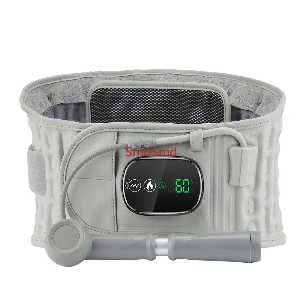 Rechargeable Heating Waist Back Massage Inflatable Lumbar Traction Device Red Light Heating Back Vibration Massage