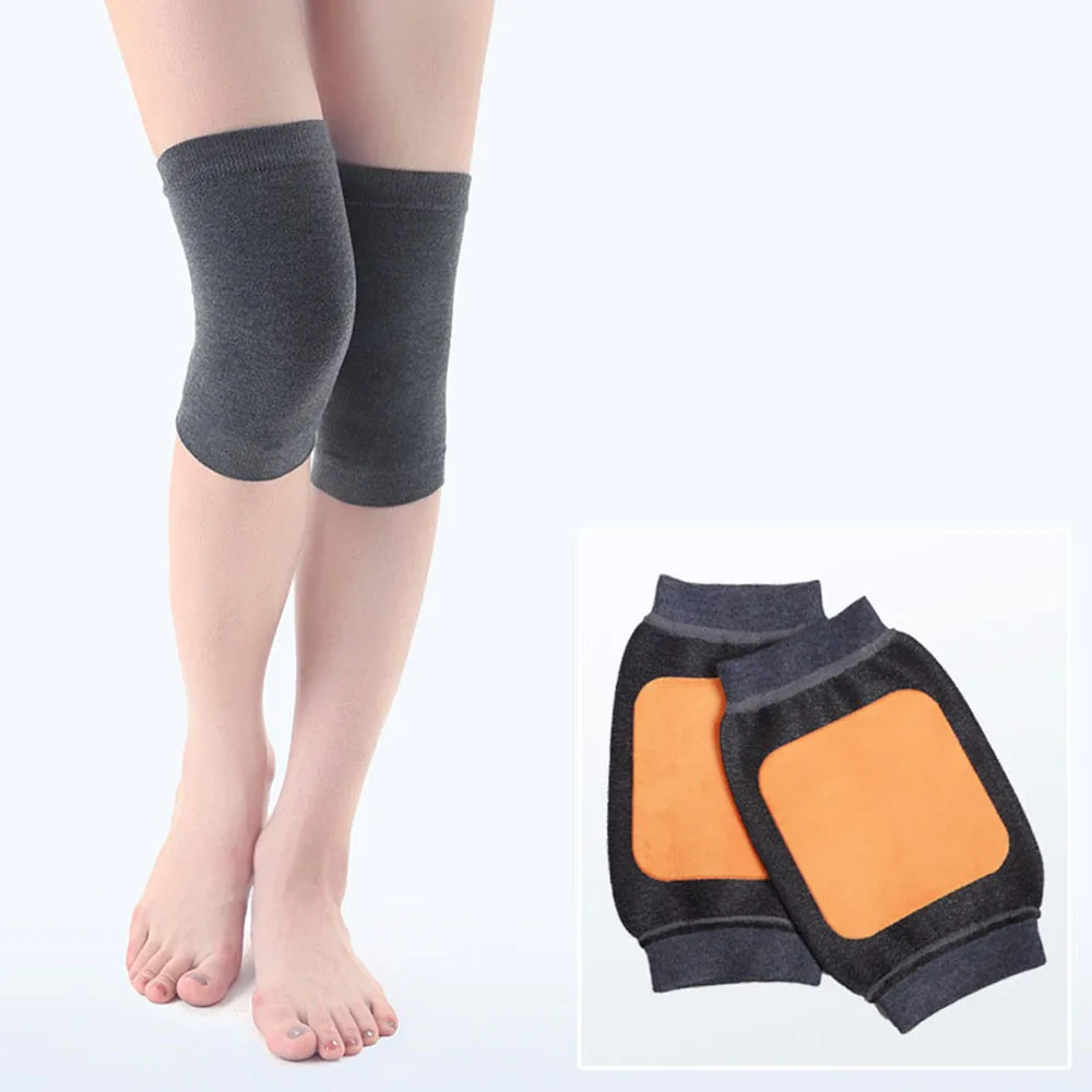 

1 Pair Unisex Cashmere Knee Warmers Wool Knee Brace Pads Winter Warm Thermal Knee Protector Sleeve for Women Men Pain Relief