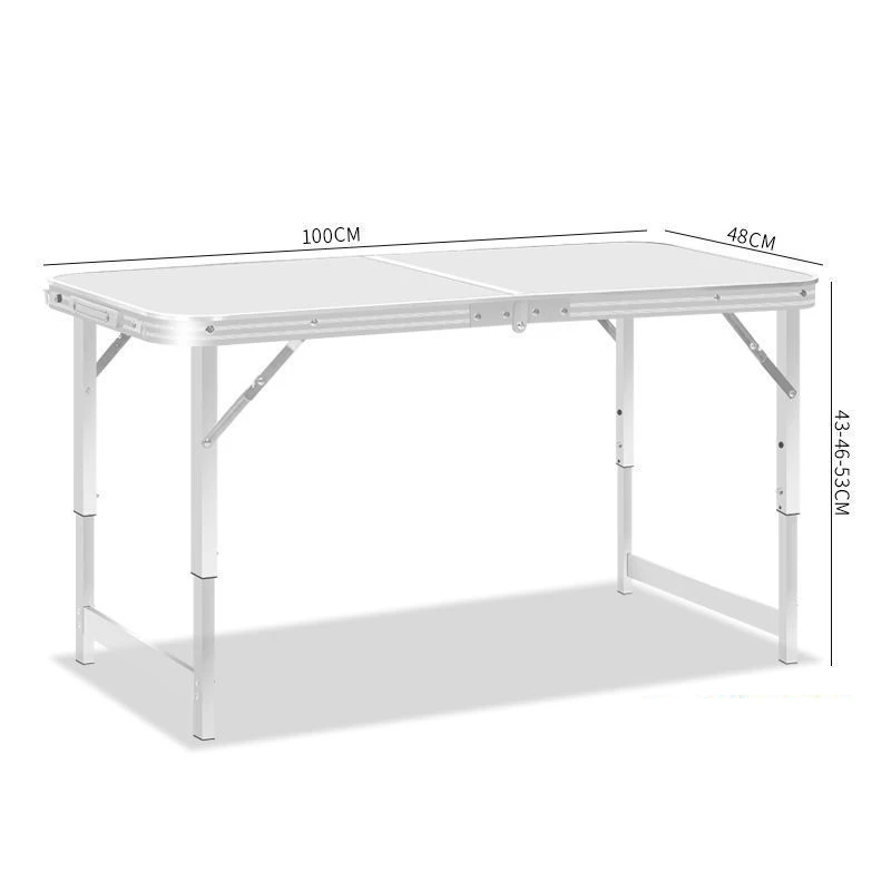 Mesa plegable ajustable para vivienda de alquiler, mesas de centro portátiles, aleación de aluminio ultraligera, senderismo al aire libre, escritorio de picnic