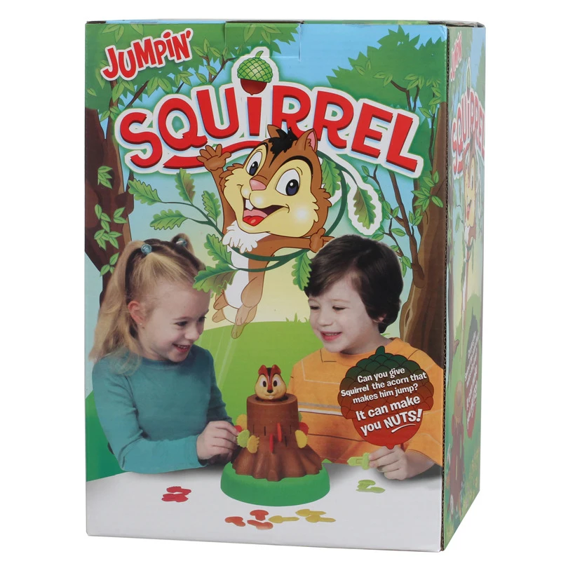 Fun Squirrel Bouncing Party Tricky Board Game Pirate Bucket Table Game Parent-child Interactive Educational Toys Kids Gifts