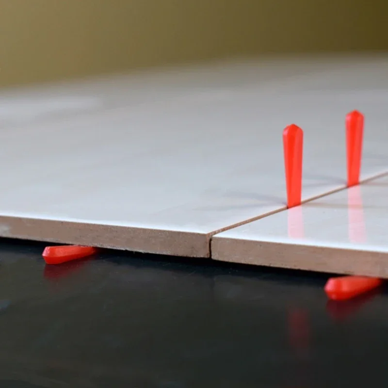 100 pezzi distanziatore per piastrelle in plastica clip di localizzazione riutilizzabile 5mm livellatore per piastrelle strumento di costruzione strumento di regolazione della cucitura del pavimento della parete