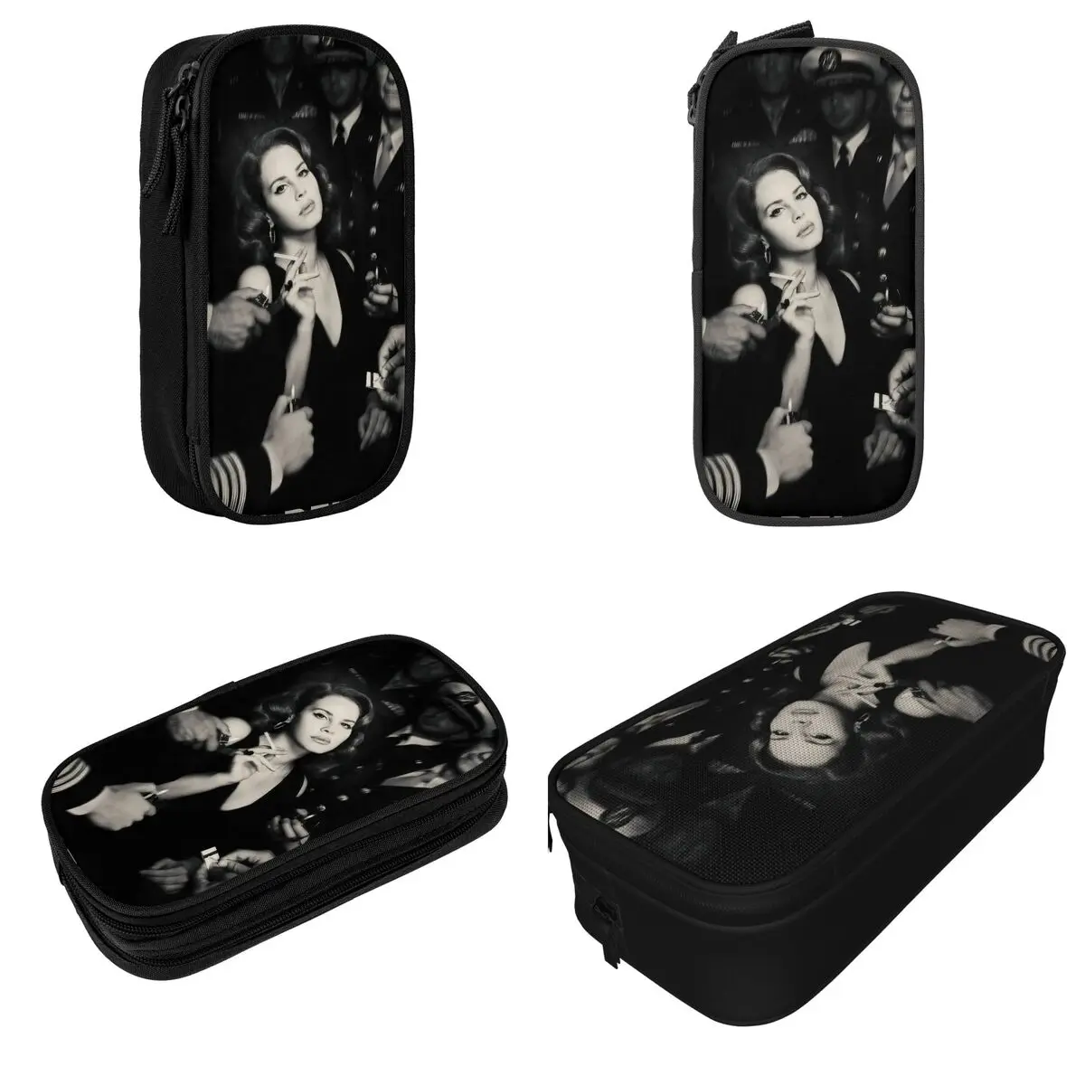 Lana Del Rey Pencil Case Music Pen Box Bag Girl Boy Large Storage Office Zipper Pencilcases