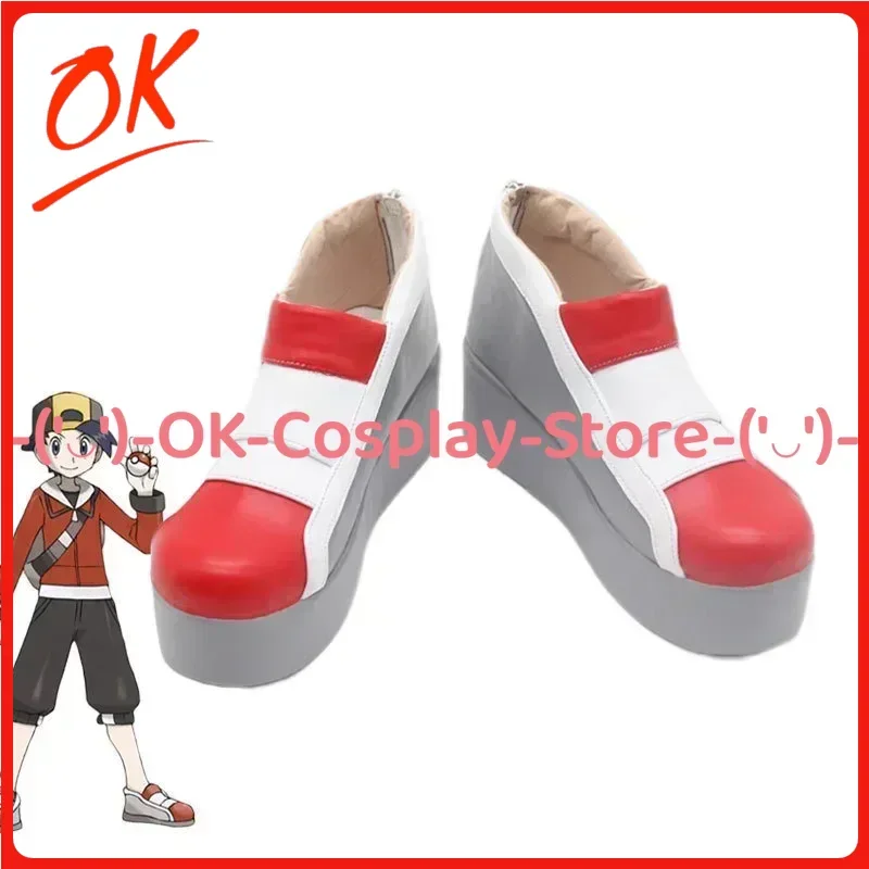 [Customized Size] P.K.M Gold Silver Crystal Ethan Cosplay Shoes Anime Roleplay Costume Prop Halloween Party Boots PU Leather