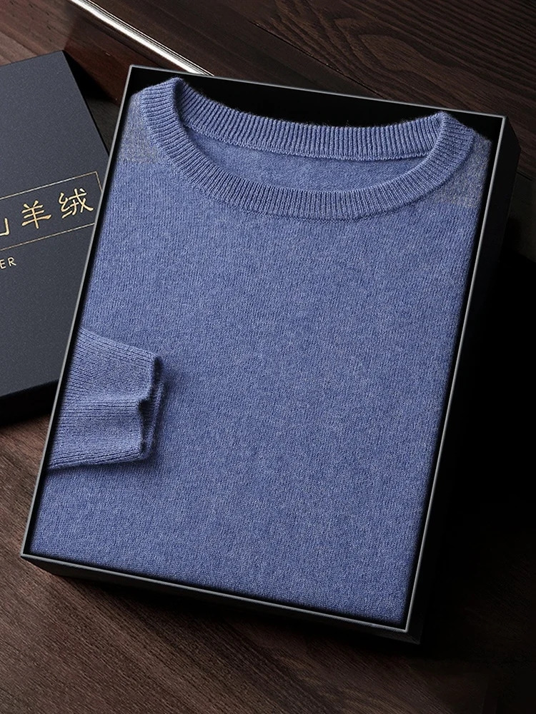 Choice Men's 100% Cashmere Sweater O-neck Pullover Spring Autumn Winter Soft Warm Long Sleeve Jumper Cashmere Knitwear Tops