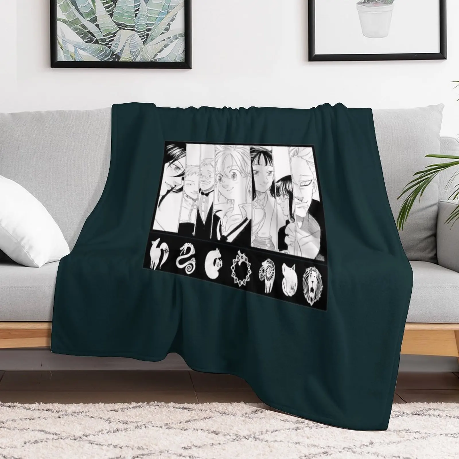 

the deadly seven sins Throw Blanket Blankets For Bed Flannel Fabric Luxury Brand Blankets Comforter Soft Cute Heavy Blankets