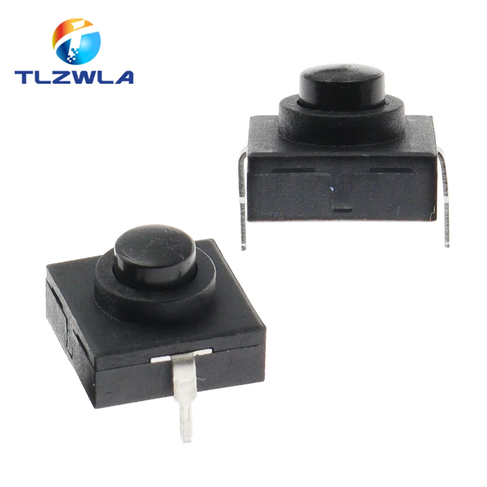 10PCS Flashlight Button Switch 1A 30V CB-1212-112D 2Pin Ultra-Thin Middle Of The Feet 12X12X9.4MM