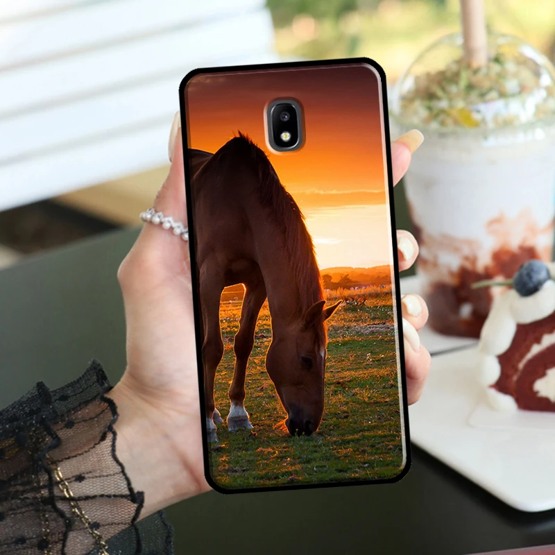 Horse Animal Case For Samsung Galaxy J7 2017 J1 J3 J5 2016 A6 A8 J4 J6 Plus J8 A7 A9 2018 Phone Cover