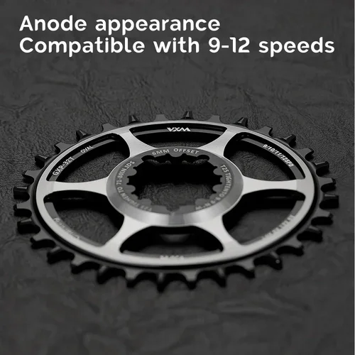 Imagen 2 del producto Plato ovalado VXM de 3mm y 6mm de compensación, montaje directo para XX1 Eagle X01 X1 X0 X9,32T 34T 36T, bicicleta de carretera MTB