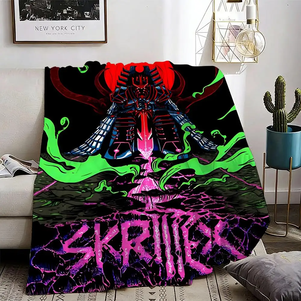 

Singer Skrillex Throw Lightweight 240g Flannel Blanket Soft Skin-friendly for Summer Cooling