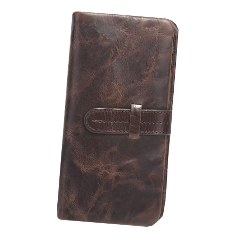 

Men's RFID Long Wallet Genuine Leather Clutch Man Carteira Brand Luxury Male portomonee Coin Purse Phone Wallet billetera hombre