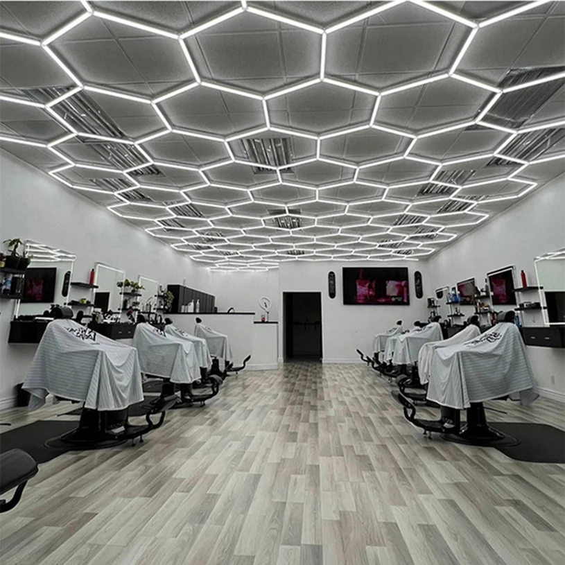 

Factory Direct Supply Led Garage Light Car Detailing Light Led Hexagon