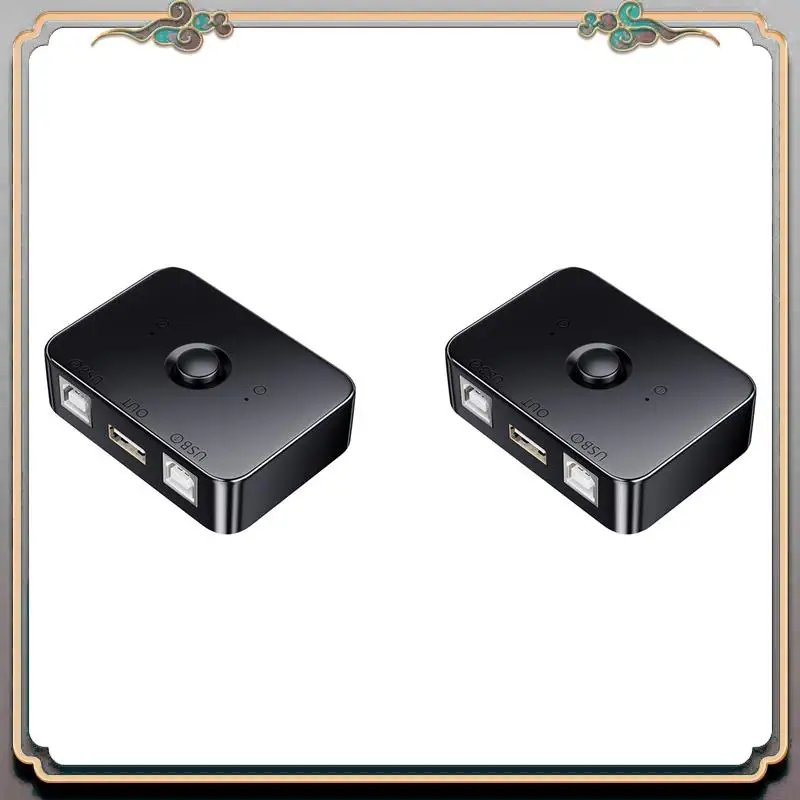 

Прочное устройство для поддержки принтера USB 2X, 2 порта, селектор USB2.0, периферийное устройство для совместного использования принтера, USB-разветвитель, принтер для совместного использования