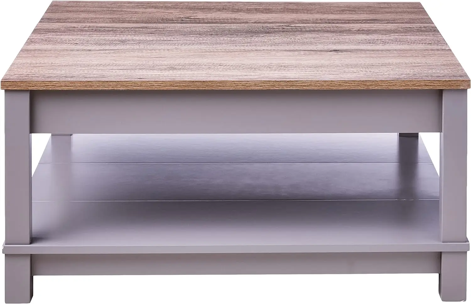 Table basse sculptée, grise