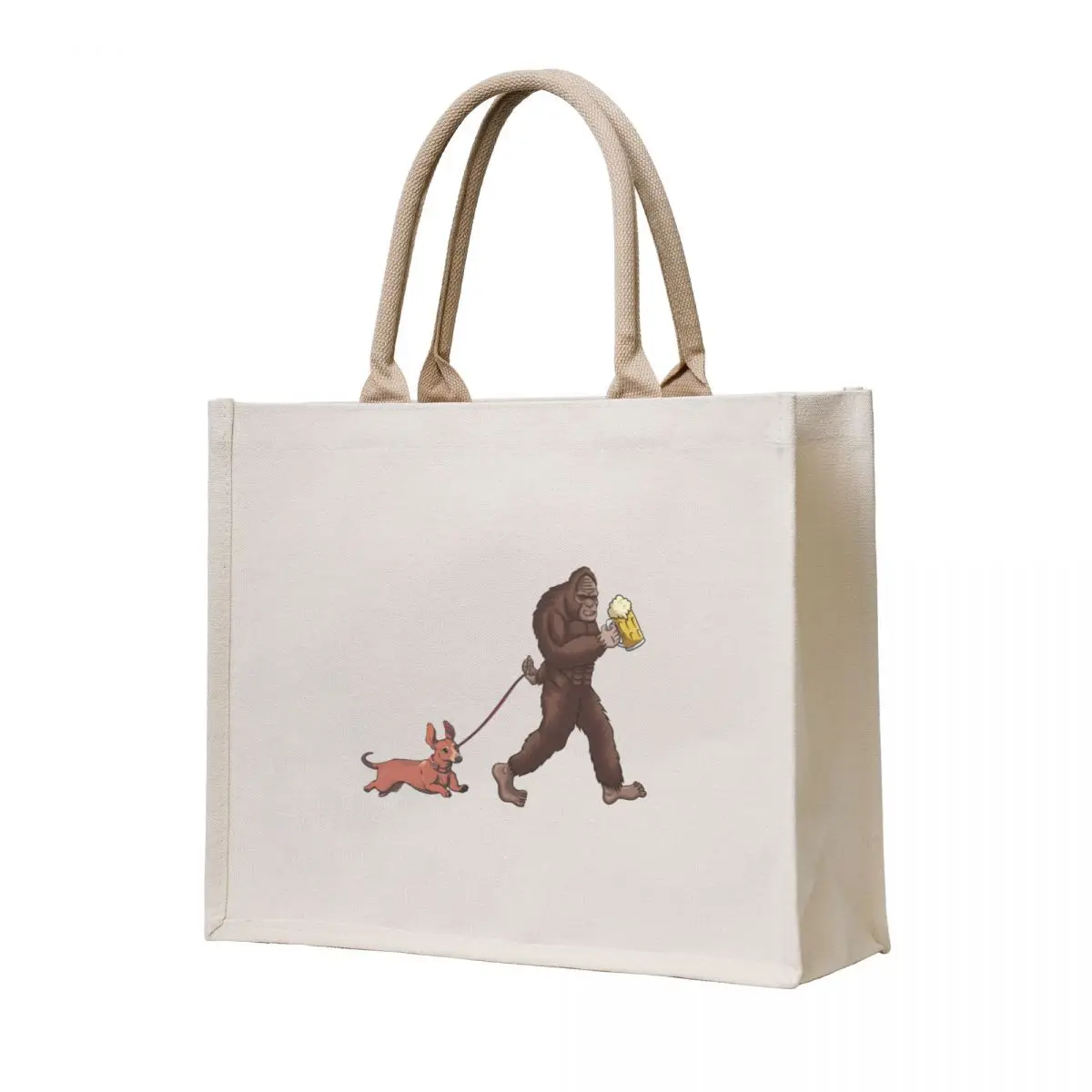 

Dachshund Walking Cartoon Art Tote Bag women bag female bag Women's