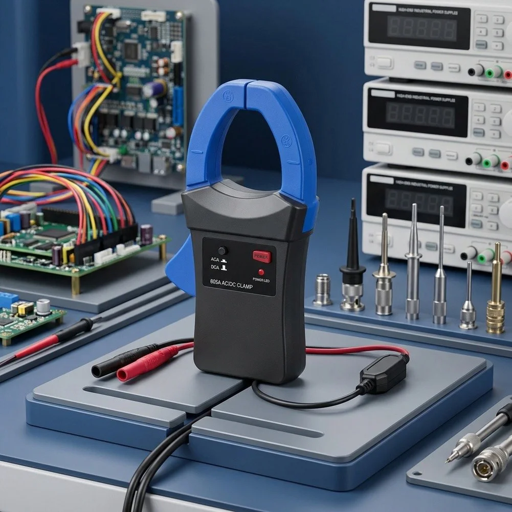 600A Current Sensor Digital Multimeter Adapter For Confined Workspaces 45mm Jaw Opening 600A AC DC Measurement