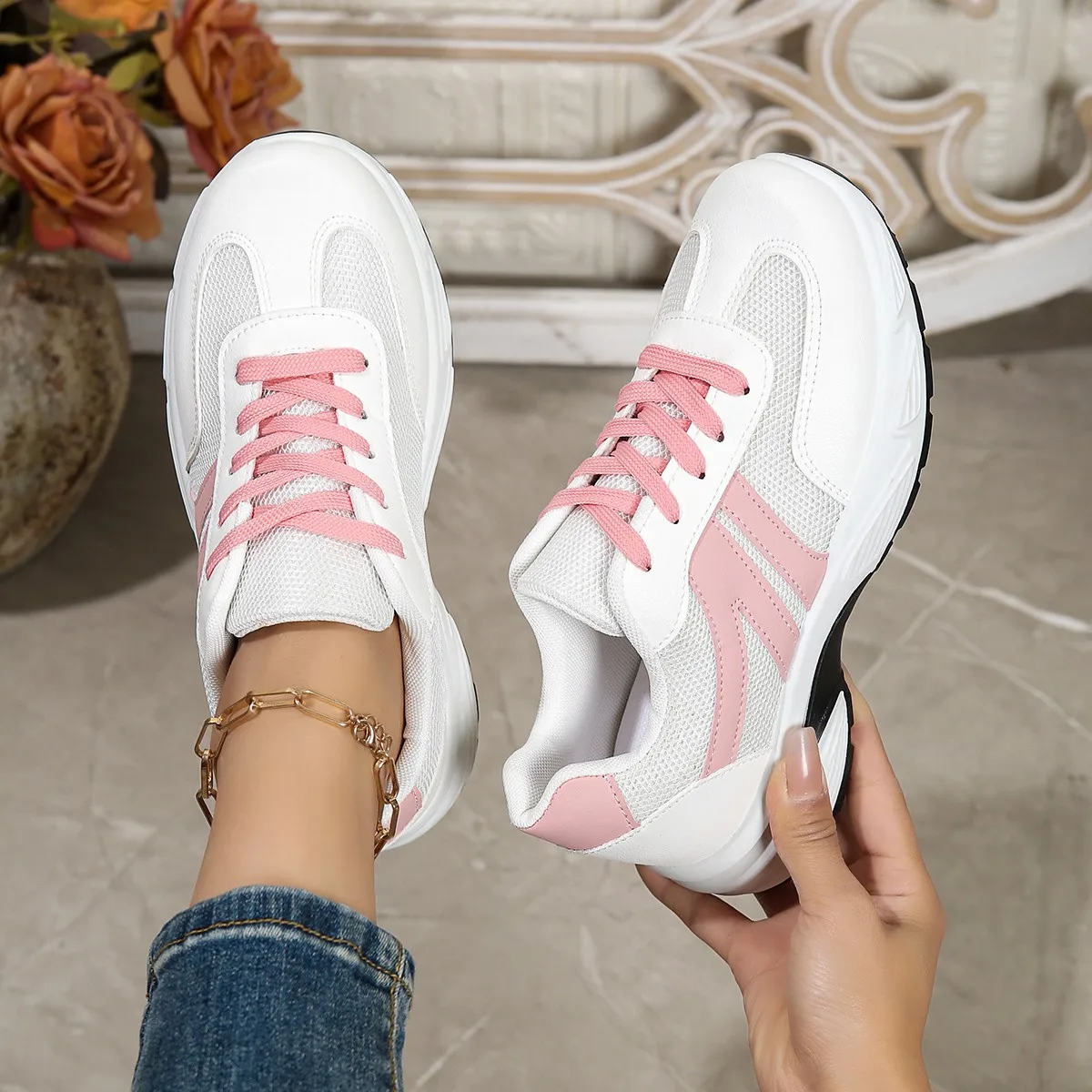 Zapatos de mujer cesta moda señoras tenis deportes zapatos de diseñador femenino Chaussures Femme blanco Casual zapatos planos para mujer zapatilla de deporte