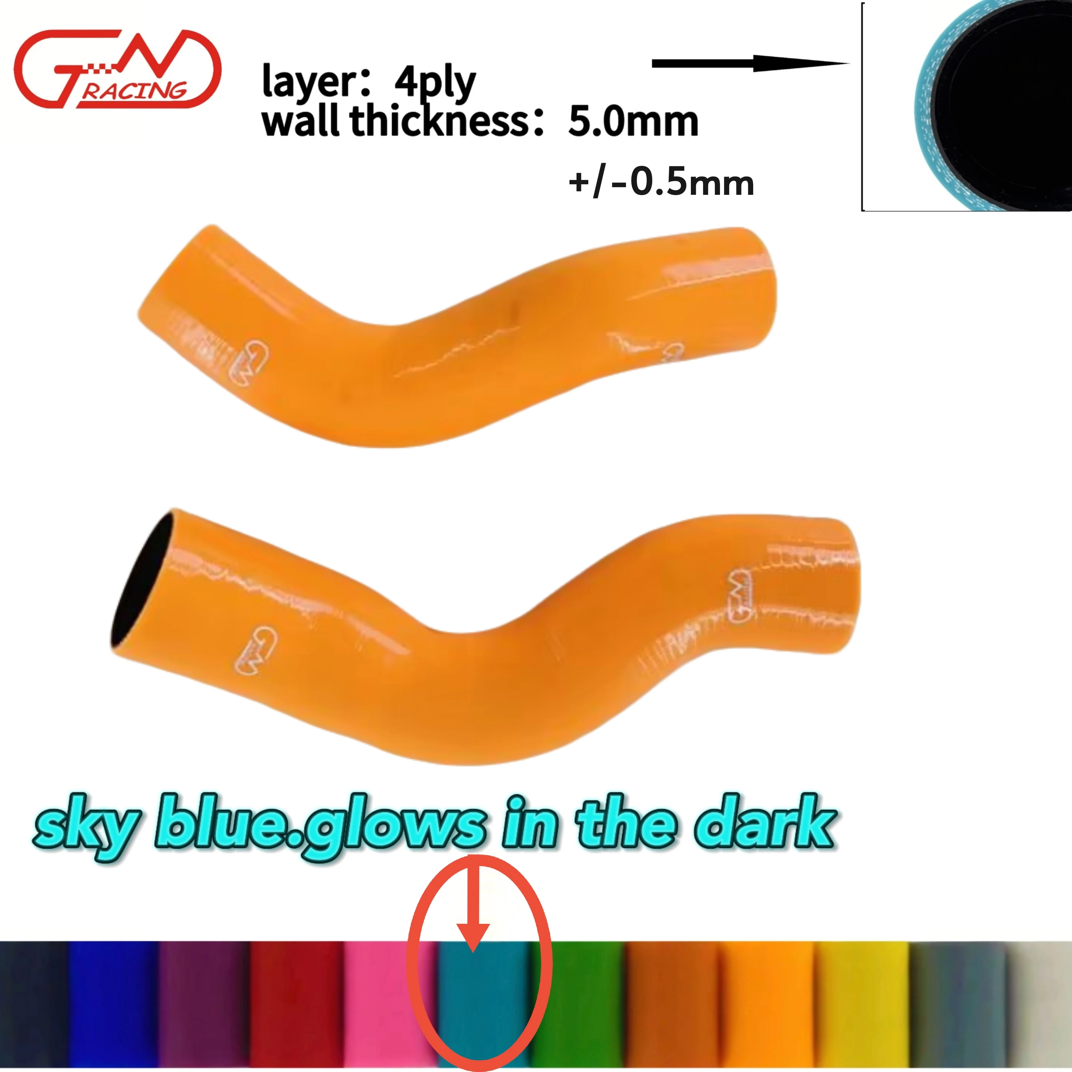 

For Mitsubishi L200 Triton MQ/MR 2015- silicone inter cooler hoses