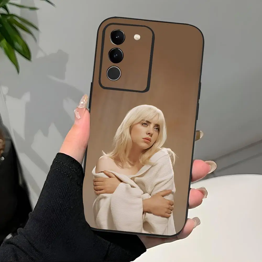 Fashion Singer B-Billie-Es Phone Case Black Soft For Samsung S25 S24 Ultra 23 Fe 22 Plus Galaxy A54 A55 A16 A13 A24 A15 A25