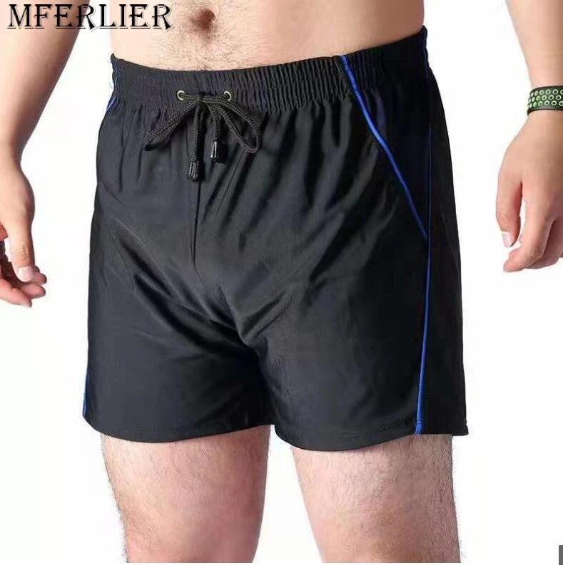 Calções esportivos para homens, tamanho grande, secagem rápida, respirável, conforto, elástico, para natação, praia, verão, 7xl