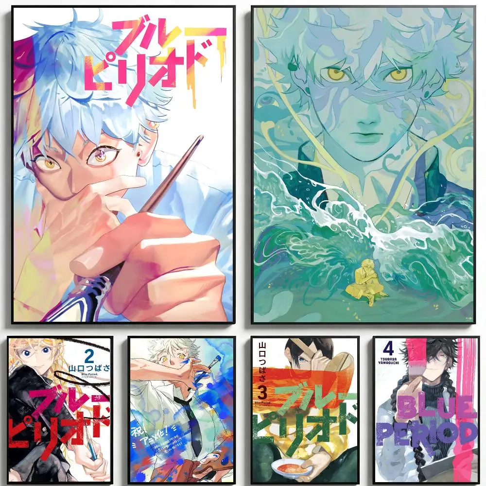Póster de Anime Blue Period, Impresión HD, Estilo Fresco y Elegante, Arte de Pared, Decoración para el Hogar, Sala de Estar, Dormitorio, Regalo