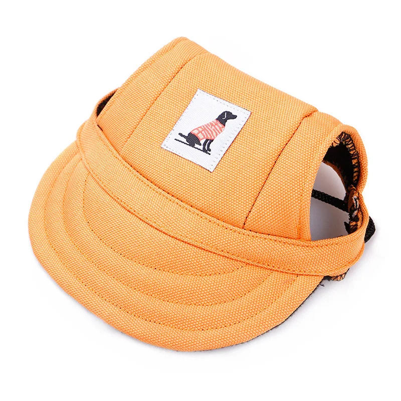 강아지 Dog Baseball Cap Hat with Neck Strap Adjustable Comfortable Ear Holes for Small Medium Large Dogs in Ourdoor Sun Protection