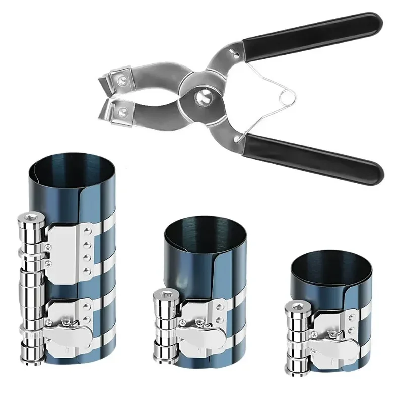 Piston Ring Plier 53-195mm Piston Ring Compressor Expander Clamp Car Engine Repair Tool Auto Maintenance Installer