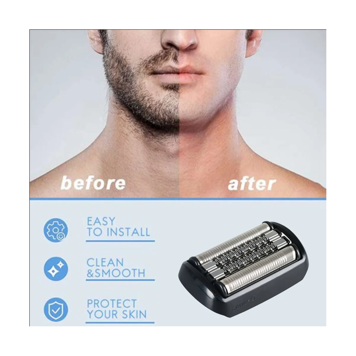 Shaver Head Replacement for Braun 90B 92B Electric Shaver Series 9 Shaving Machines Shaver Blade