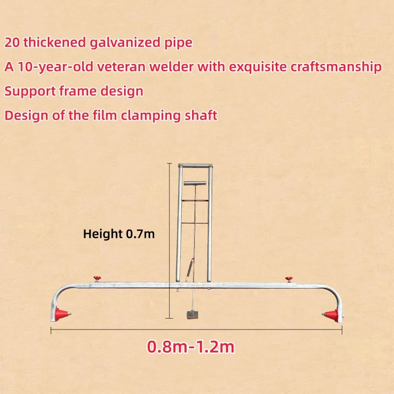 Kleine landbouw automatische filmpers- en afdekmachine Handmatige multifunctionele filmverspreidingsmachine Film afdekgereedschap