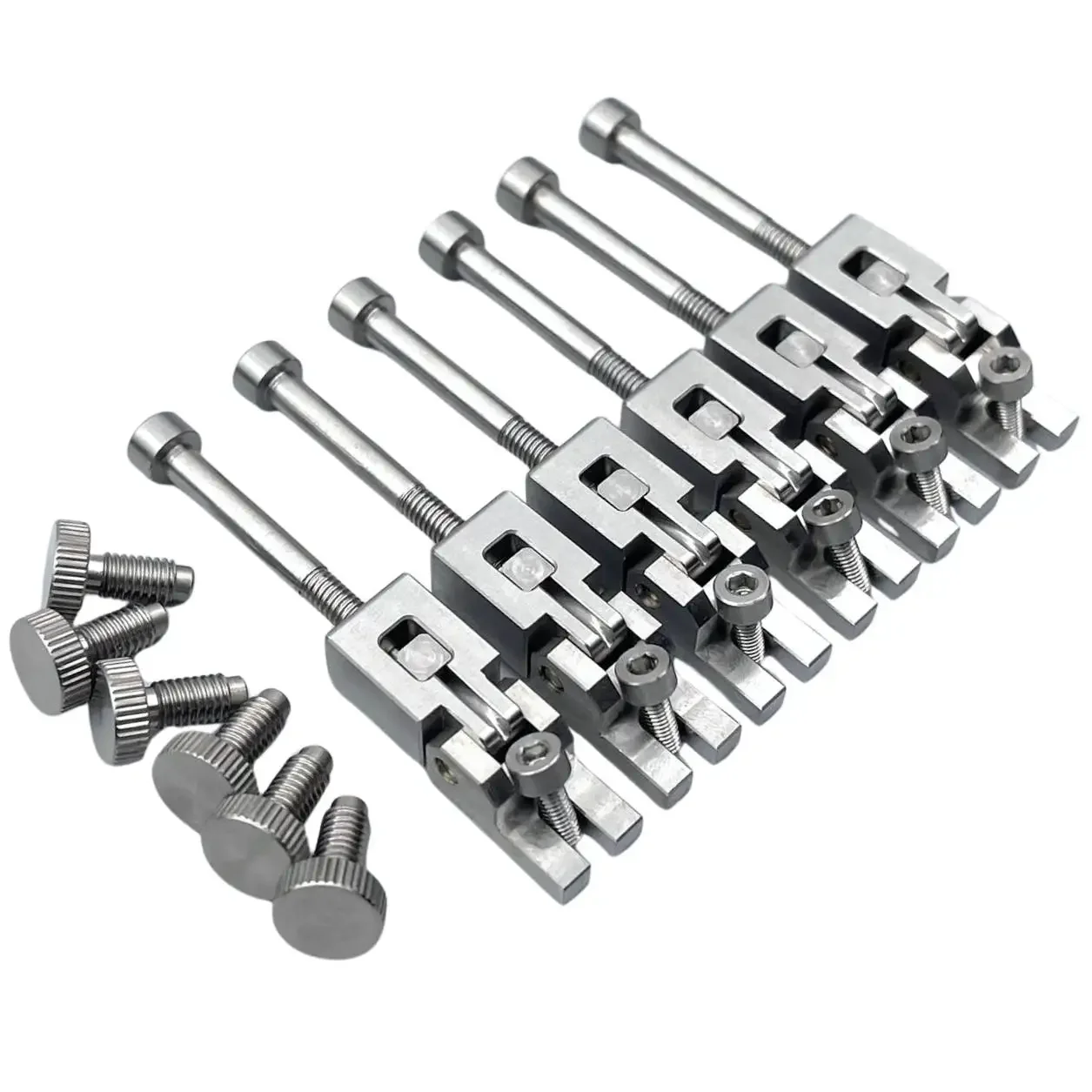 

1 Set 6 PCS Stainless Steel Saddle For FR Floyd Rose Tremolo System Bridge Saddles【Made in Japan】