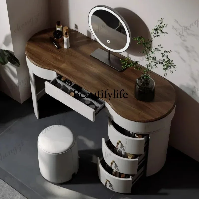 K182 Illuminated Makeup Dressing Table Schminktisch High End Luxury Makeup Vanity Chest Of Drawers Storage Locker Bedroom Furnit