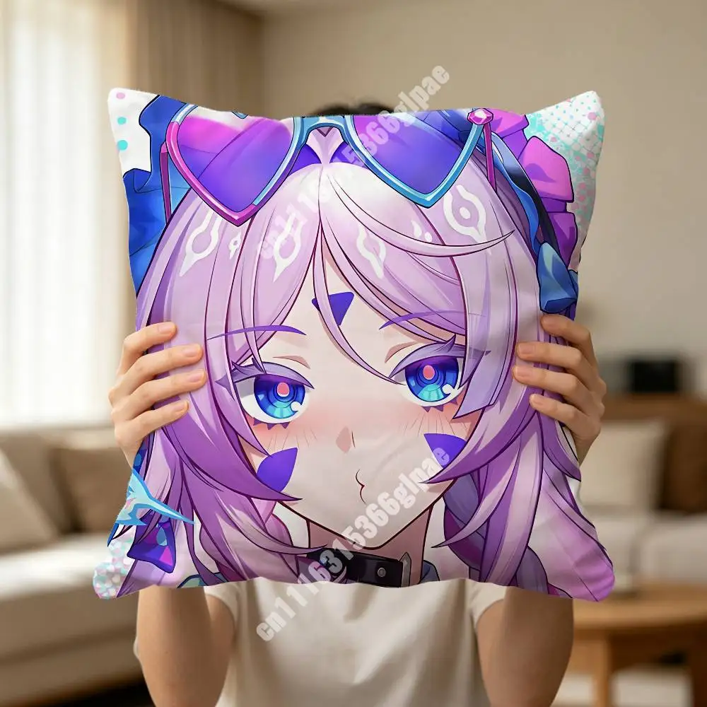 Genshin Impact Citlali Printed Pillow Cover Sofa Couch Bedroom Cinema Home Theater Decoration