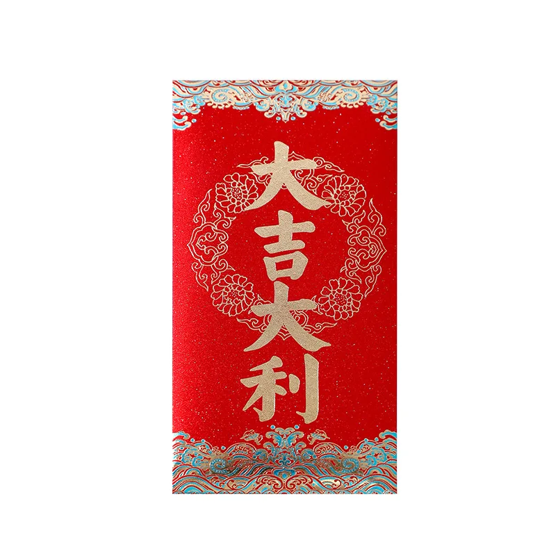 Ano novo envelope vermelho, festival de primavera chinês, dinheiro da sorte tradicional, presentes hongbao, conjunto de 48 peças, 2019