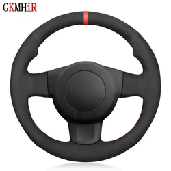 DIY Hand-Stitched Soft Black Genuine Leather Suede Car Steering Wheel Covers For Seat Leon FR|Cupra (MK2 1P) Ibiza FR (6L)