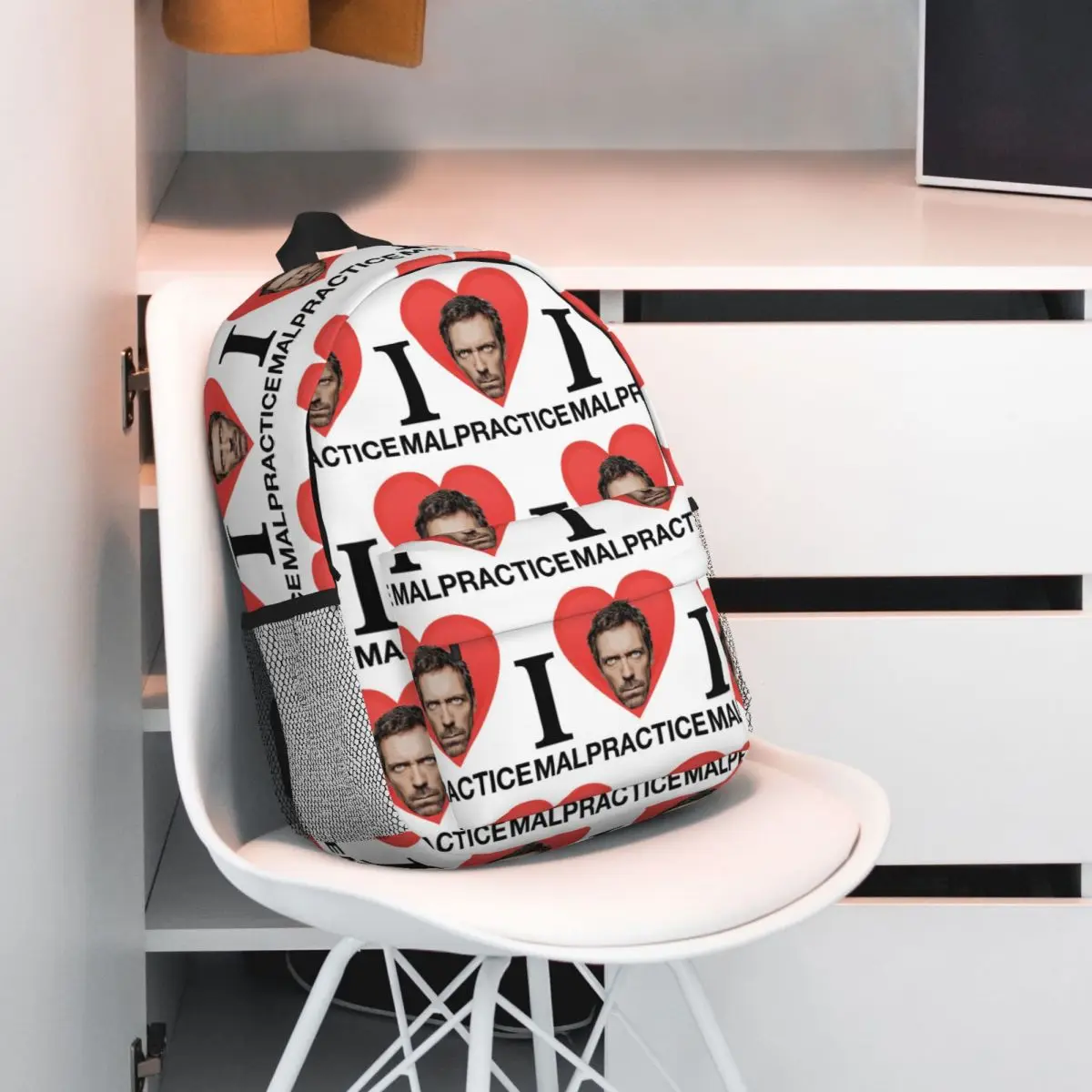 House MD Malpractice Enthusiast Merch Backpack Hot Sale Daypack Large Capacity Boys Girls BookBag Shoulder Bags School Bag